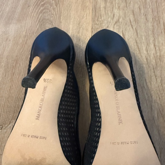 Manolo Blahnik  Mesh Overlay Pointy Toe Pump EUR 39 1/2 (US 8 1/2-9) - Picture 12 of 15